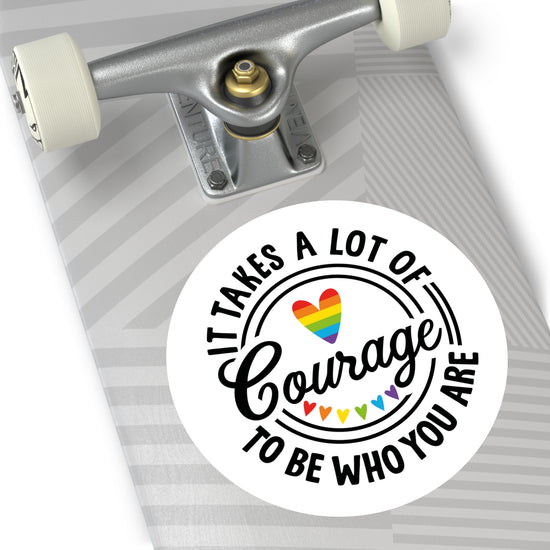 Courage Round Stickers - Fandom-Made