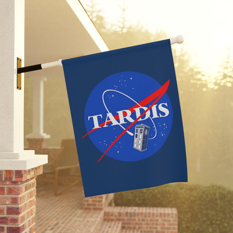 Time And Relative Dimension in Space Garden & House Banner