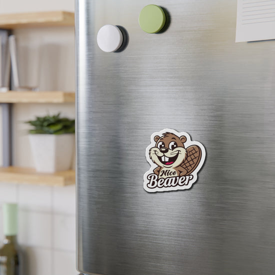 Nice Beaver Die-Cut Magnet - Fandom-Made
