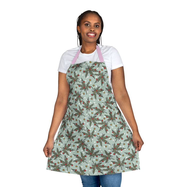 Cannabis Christmas Apron - Fandom-Made