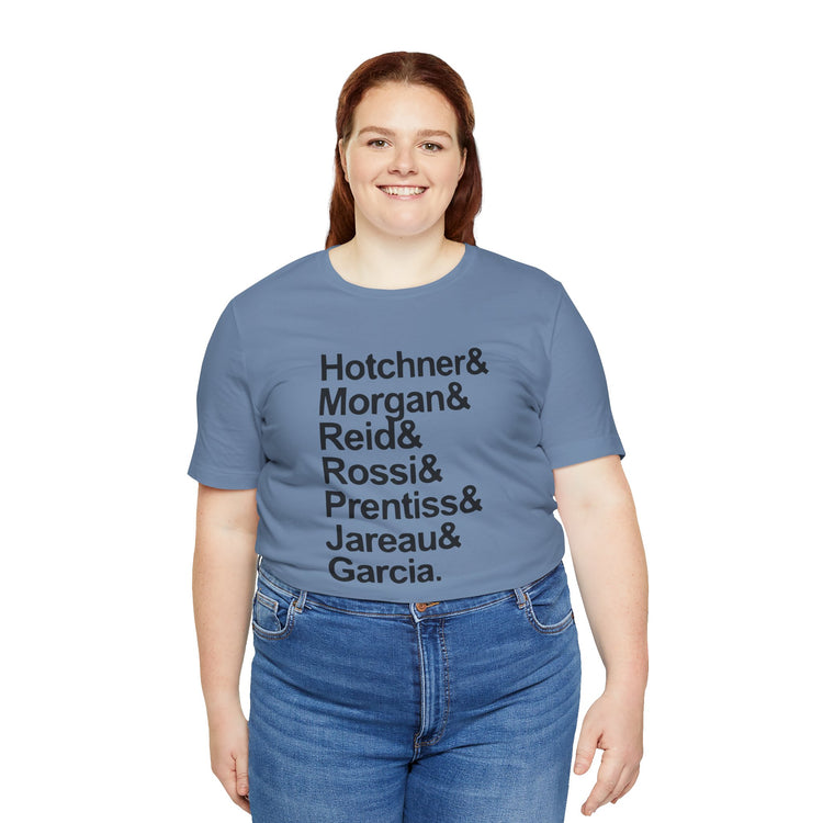 Criminal Minds Names Unisex T-Shirt - Fandom-Made
