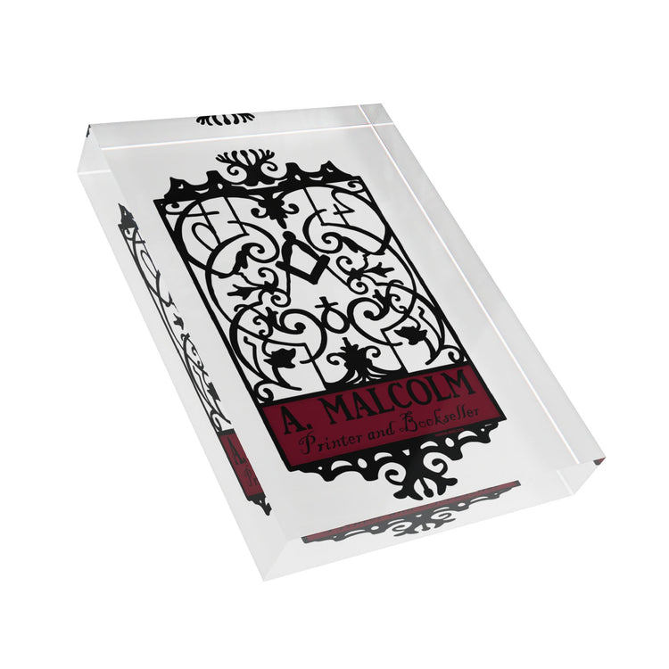 A. Malcolm Printer Sign Photo Block - Fandom-Made