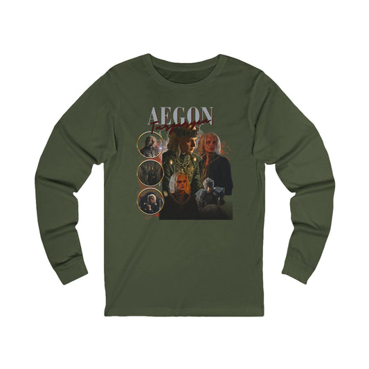 Aegon Targaryen Unisex Long Sleeve Tee - Fandom-Made