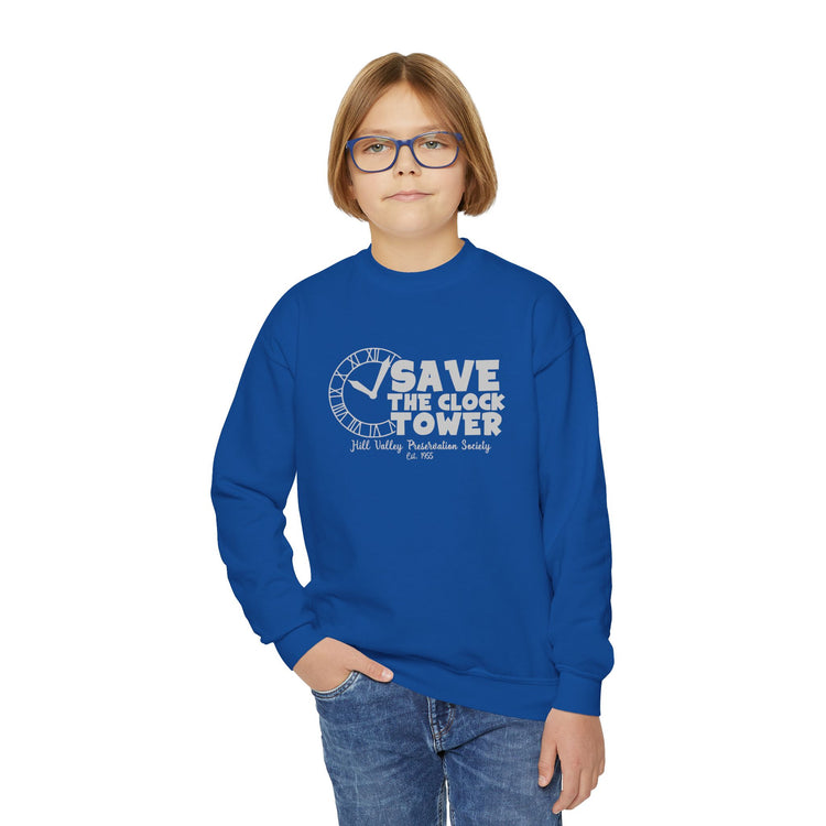 Save The Clock Tower Youth Sweatshirt - Fandom-Made