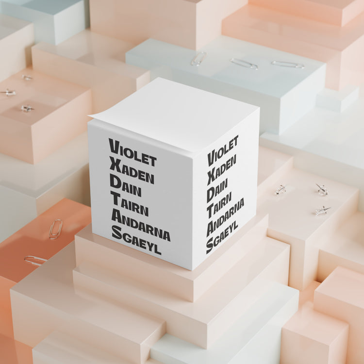 Fourth Wing Names Note Cube - Fandom-Made