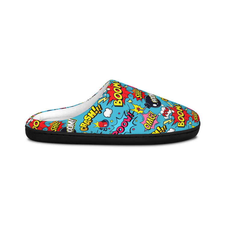 Comic Sounds Men's Slippers - Fandom-Made