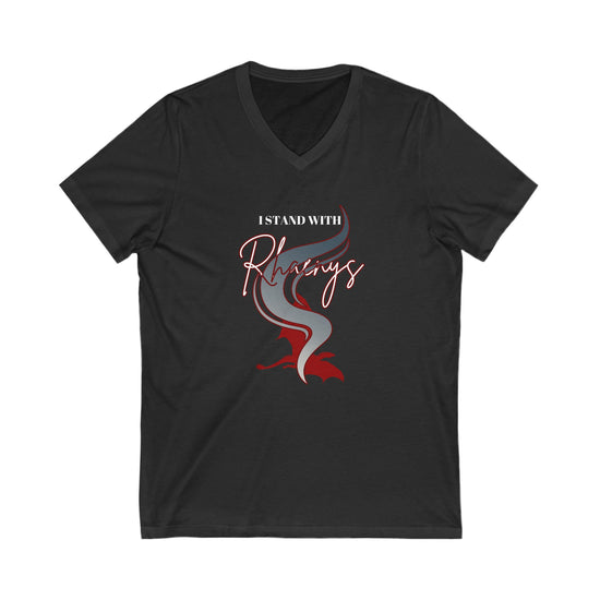 I Stand With Rhaenys V-Neck Tee - Fandom-Made