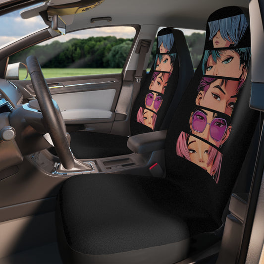 Saja Eyes Car Seat Covers - Fandom-Made