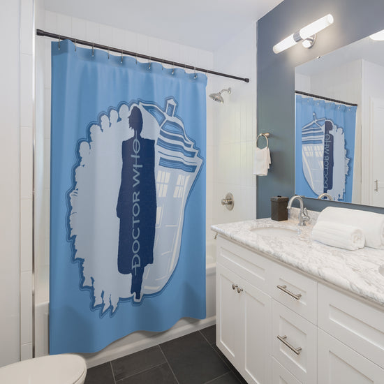 The Thirteenth Doctor Shower Curtain - Fandom-Made
