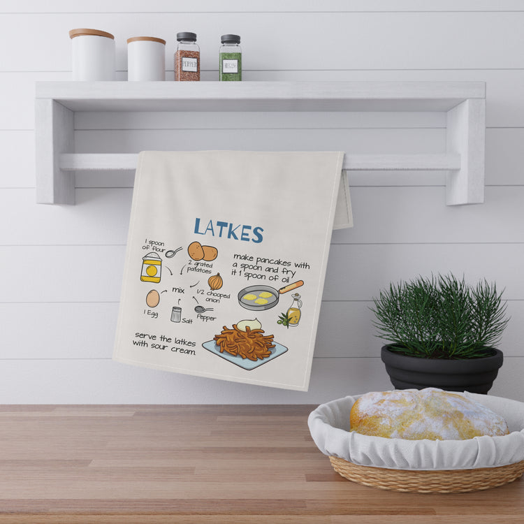 Latke Recipe Kitchen Towel - Fandom-Made