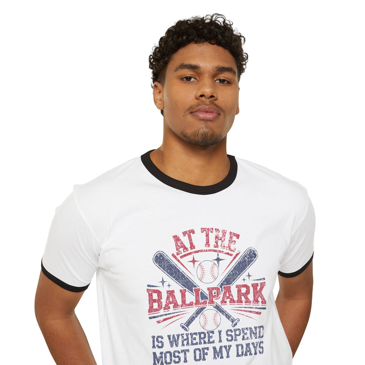 At The Ballpark Unisex Ringer T-Shirt - Fandom-Made