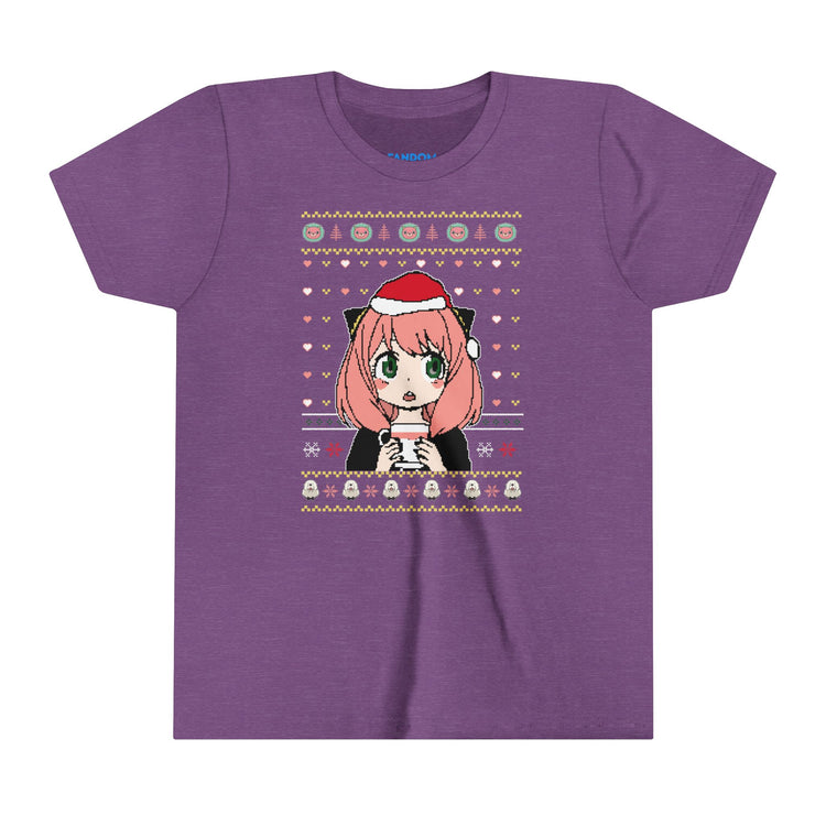 Anya Forger Ugly Christmas Sweater Youth Tee - Fandom-Made