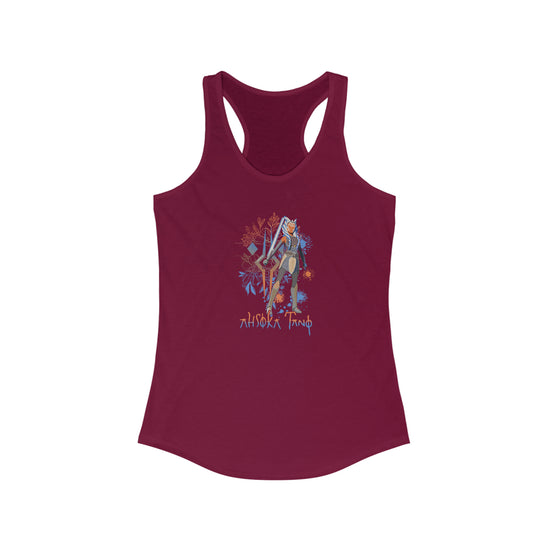 Ahsoka Tano Flowers Women's Ideal Racerback Tank - Fandom-Made