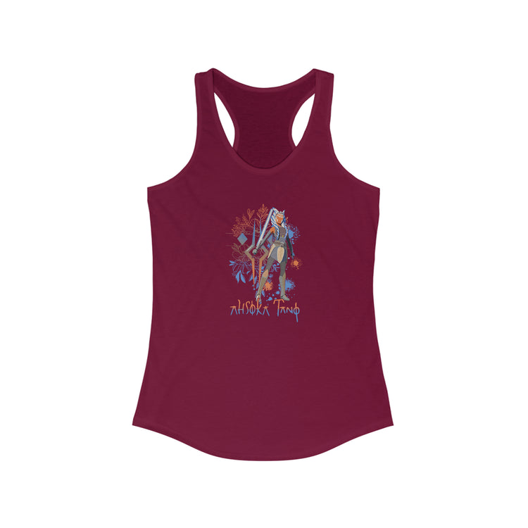 Ahsoka Tano Flowers Women's Ideal Racerback Tank - Fandom-Made