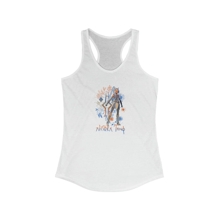 Ahsoka Tano Flowers Women's Ideal Racerback Tank - Fandom-Made