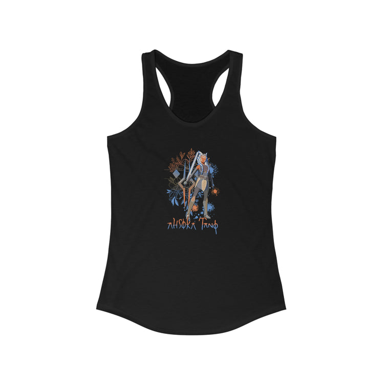 Ahsoka Tano Flowers Women's Ideal Racerback Tank - Fandom-Made