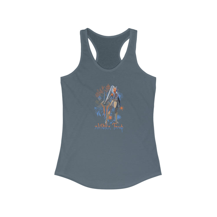 Ahsoka Tano Flowers Women's Ideal Racerback Tank - Fandom-Made