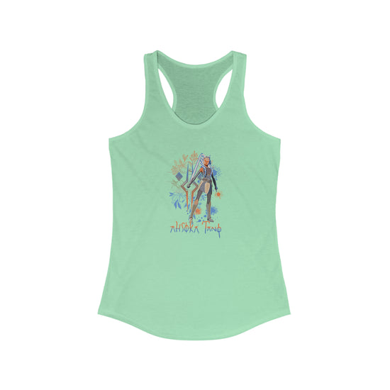Ahsoka Tano Flowers Women's Ideal Racerback Tank - Fandom-Made