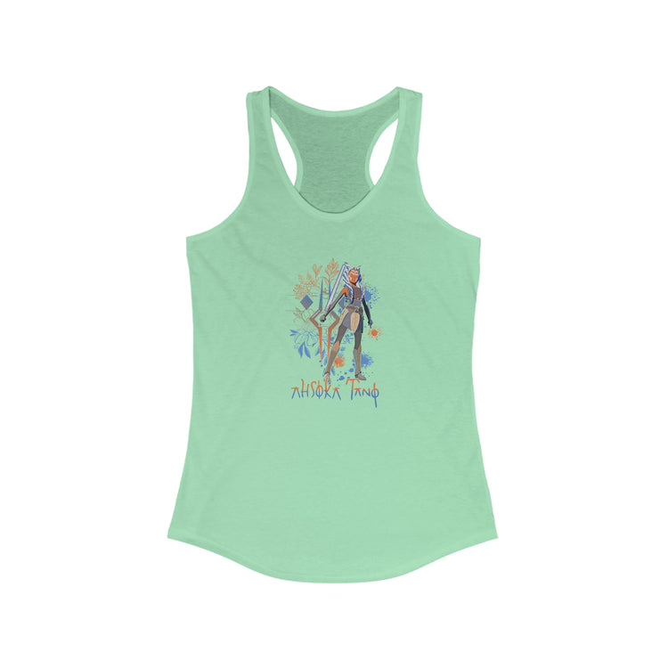 Ahsoka Tano Flowers Women's Ideal Racerback Tank - Fandom-Made