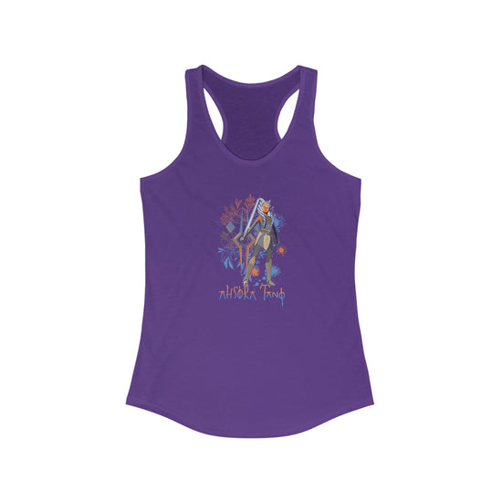 Ahsoka Tano Flowers Women's Ideal Racerback Tank - Fandom-Made