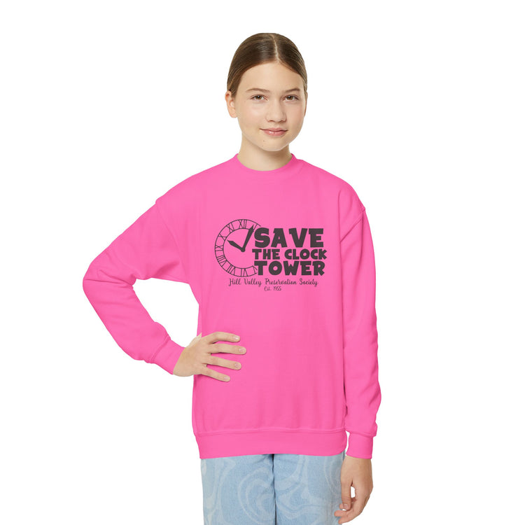Save The Clock Tower Youth Sweatshirt - Fandom-Made