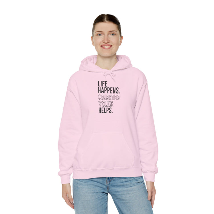 Life Happens Volks Helps Unisex Hoodie