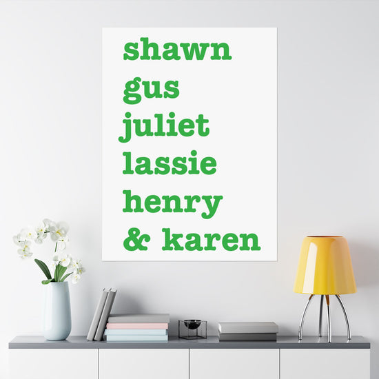 Psych Names Poster - Fandom-Made
