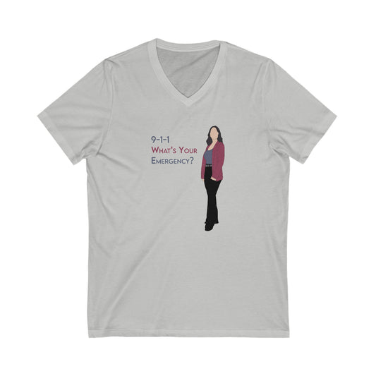 What's Your Emergency V-Neck Tee - Fandom-Made
