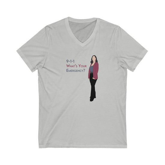 What's Your Emergency V-Neck Tee - Fandom-Made
