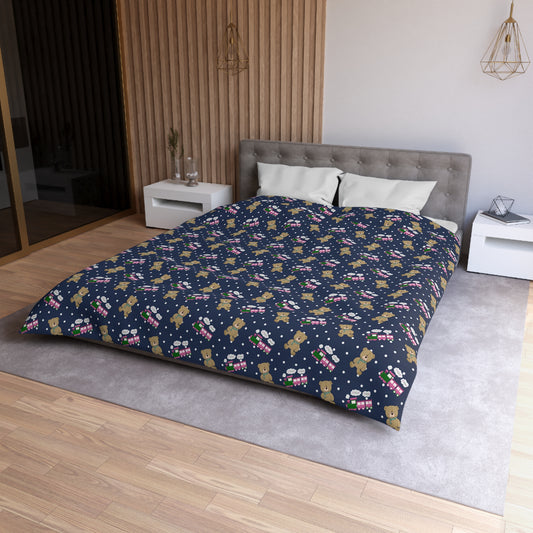 Choo Choos and Teddy Bears Duvet Cover - Fandom-Made