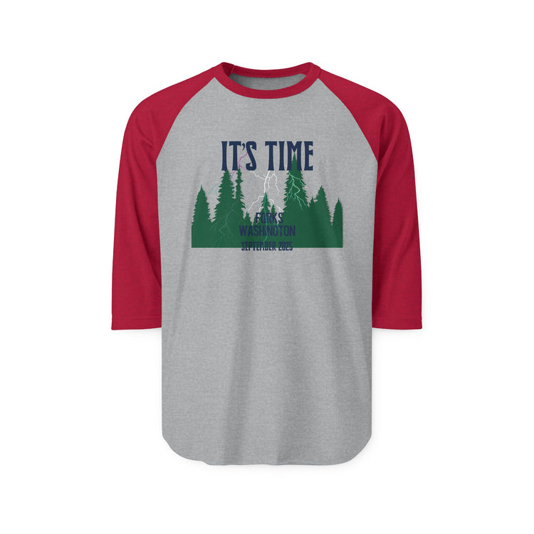 It's Time 3/4 Raglan Shirt - Fandom-Made