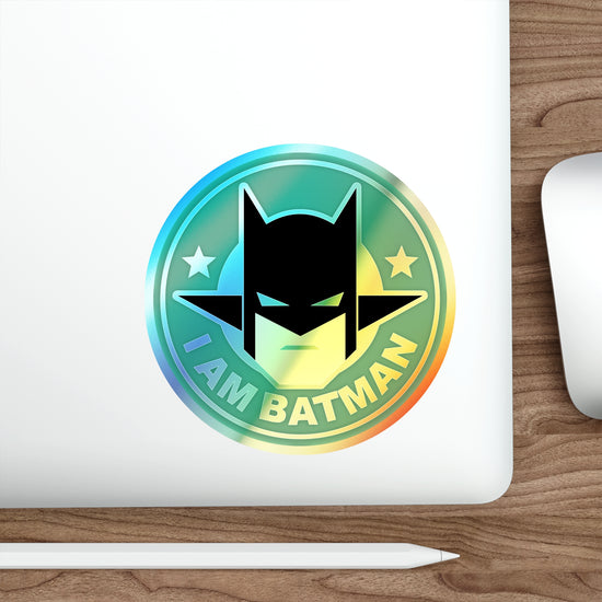 I Am Batman Holographic Stickers - Fandom-Made