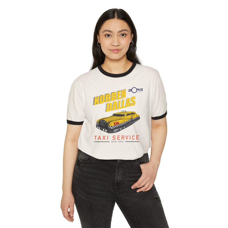 Korben Dallas Taxi Service Ringer T-Shirt - Fandom-Made