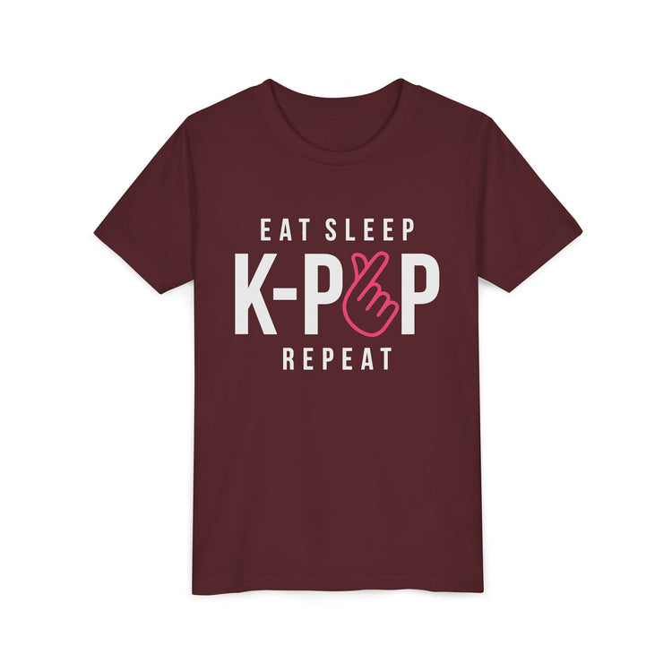 Eat Sleep KPop Repeat Youth Tee - Fandom-Made