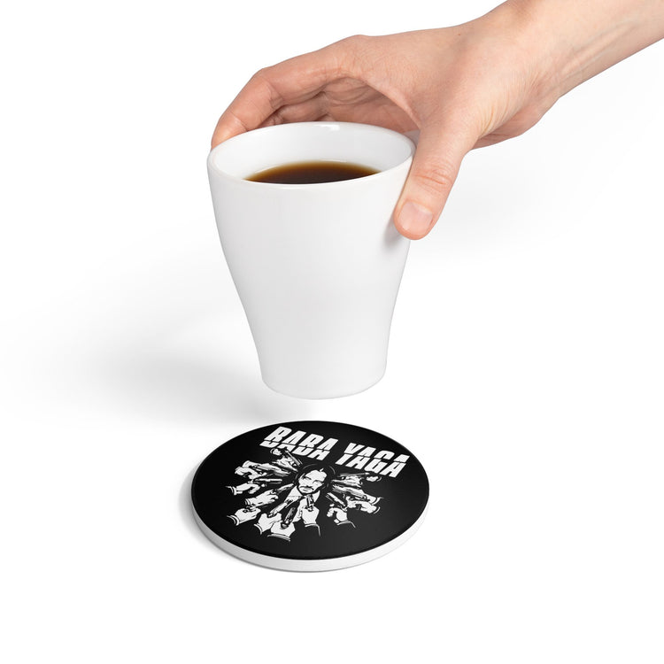 Baba Yaga Ceramic Coaster - Fandom-Made