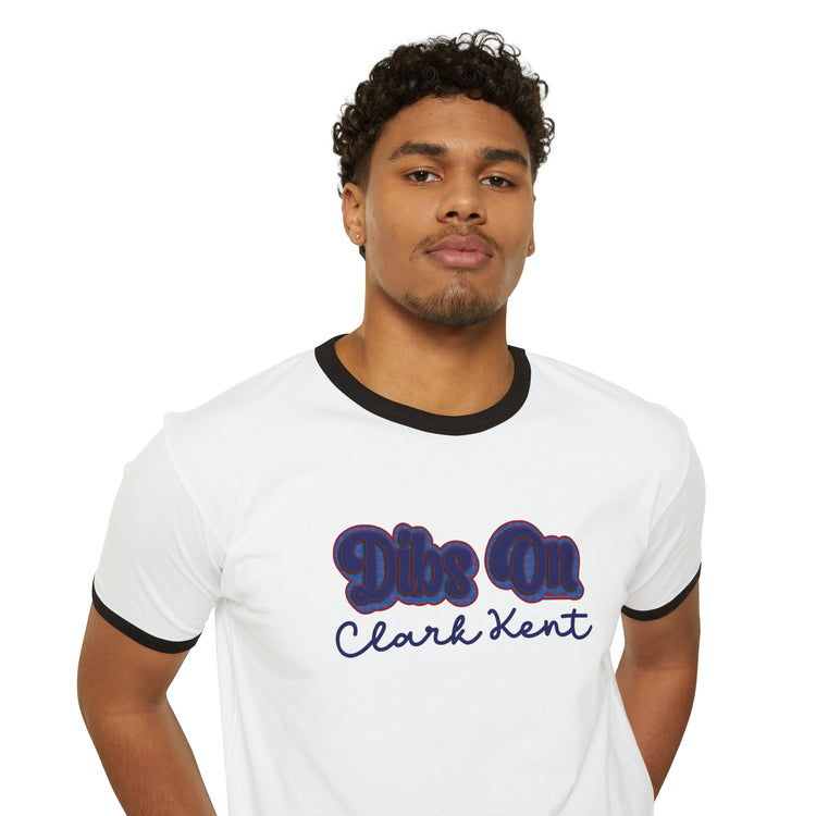 Dibs On Clark Kent Ringer T-Shirt - Fandom-Made