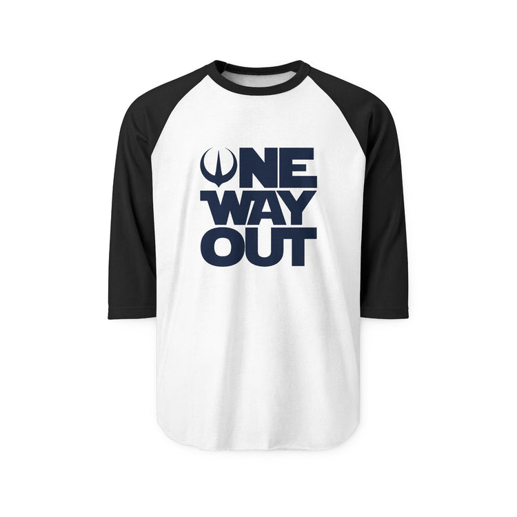 One Way Out 3/4 Raglan Shirt - Fandom-Made