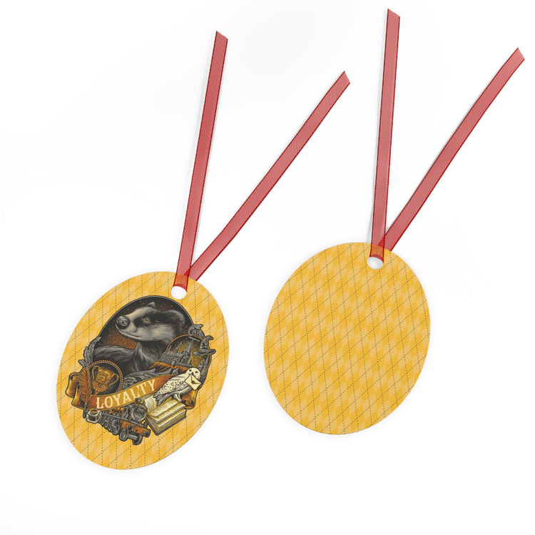 Hufflepuff Loyalty Metal Ornaments - Fandom-Made