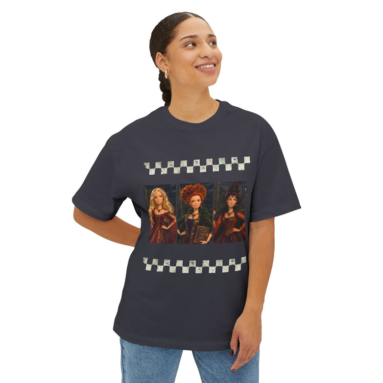 Here For Hocus Pocus Unisex Oversized Boxy Tee