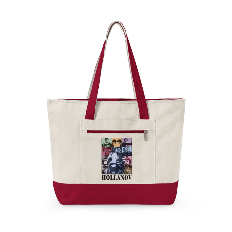 Hollanov Zippered Canvas Tote - Fandom-Made