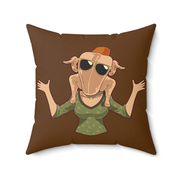The One Where's It's Thanksgiving Faux Suede Pillow