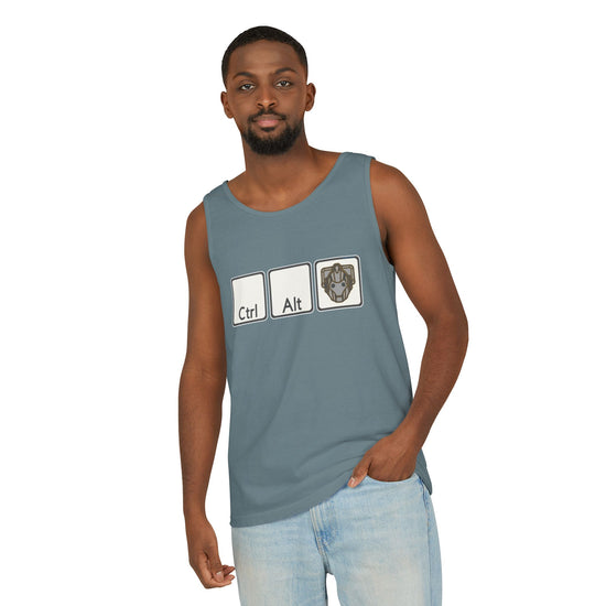 Ctrl Alt Cybermen Tank Top - Fandom-Made