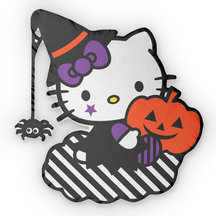 Witchy Kitty-Shaped Pillow - Fandom-Made