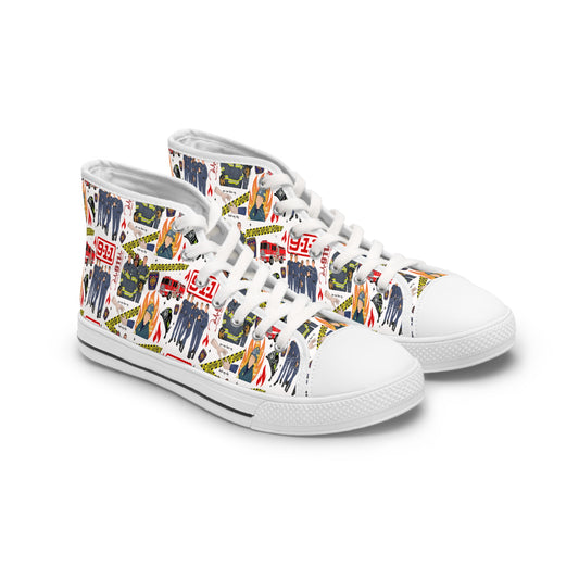 9-1-1 What's Your Emergency Women's High Top Sneakers - Fandom-Made