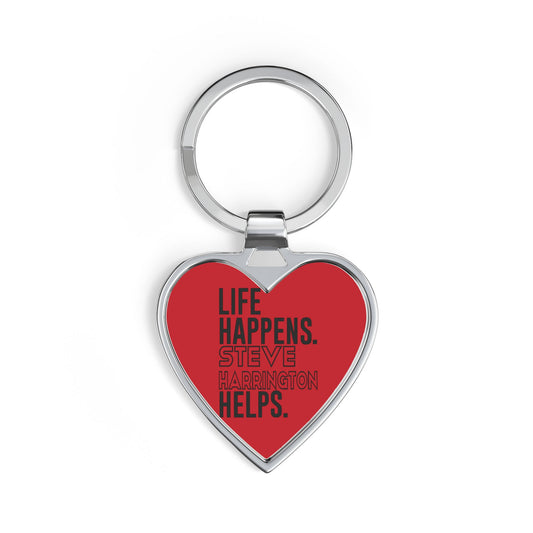 Life Happens Steve Harrington Helps Heart Keychain - Fandom-Made