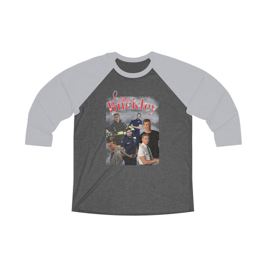 Evan Buckley Unisex Tri-Blend 3 Raglan Tee - Fandom-Made