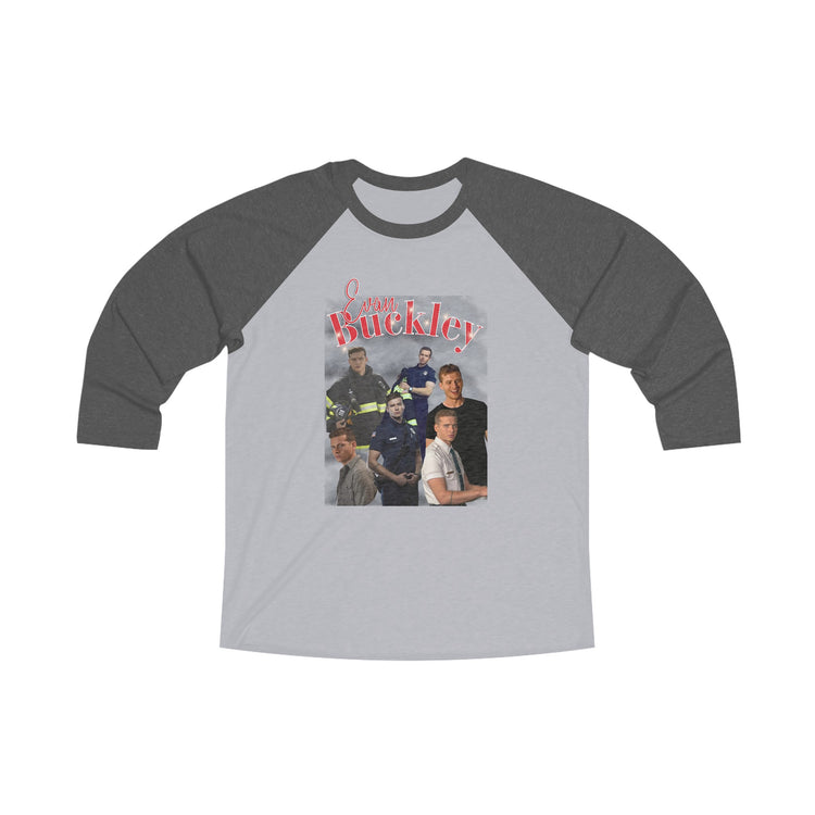 Evan Buckley Unisex Tri-Blend 3 Raglan Tee - Fandom-Made