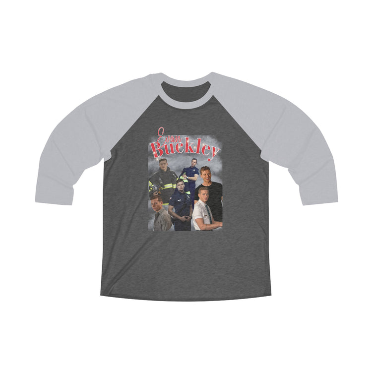 Evan Buckley Unisex Tri-Blend 3 Raglan Tee - Fandom-Made