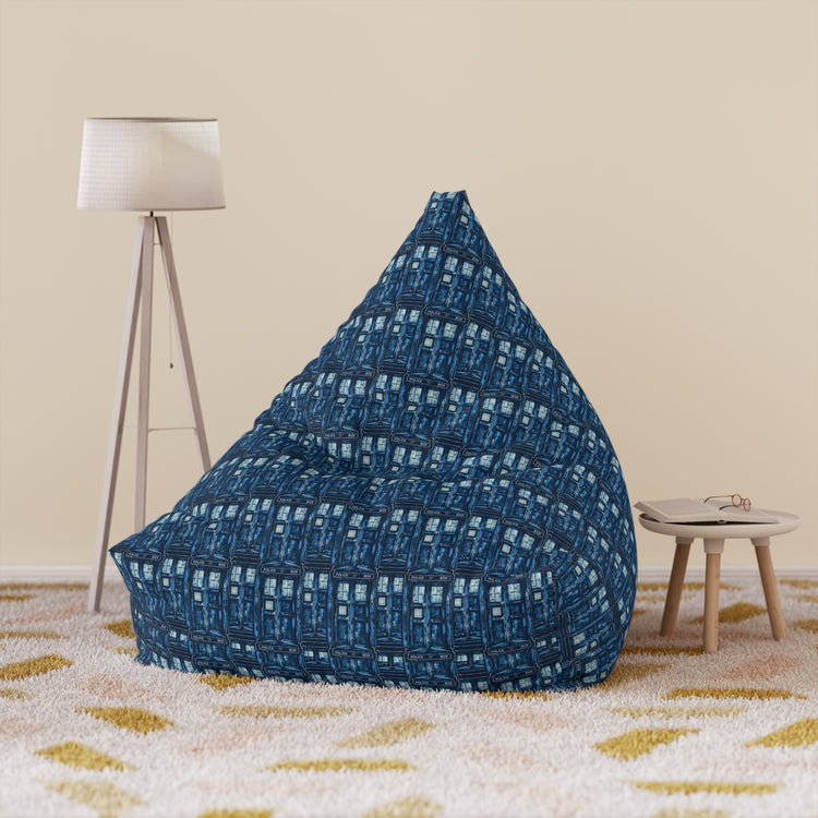 Tardis All-Over-Print Bean Bag Chair Cover - Fandom-Made