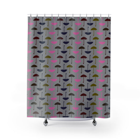 Umbrellas All-Over Print Shower Curtains - Fandom-Made